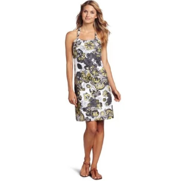 prAna Women's Quinn Dress Gravel Flower Power Small - Picture 1 of 8